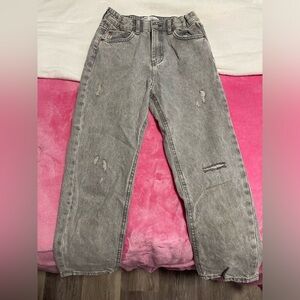 grey girls zara jeans
